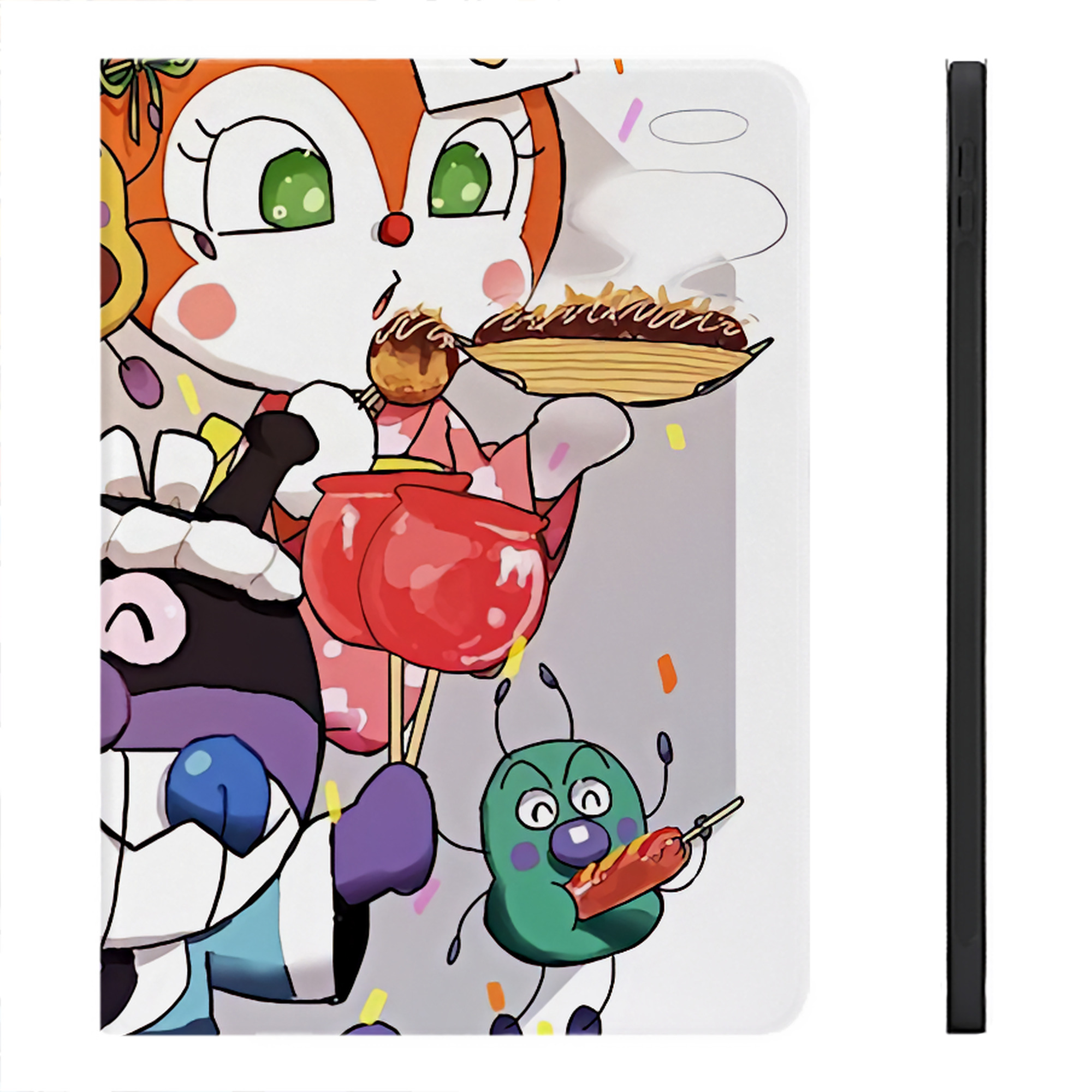 （画像用） アンパンマン Anpanman IPadケース ペンホルダー付き ブックスタイルデザイン